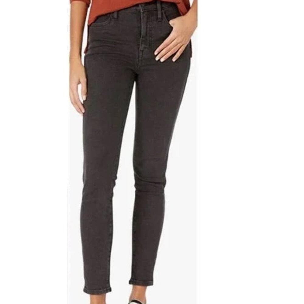 Madewell 9" High-Rise Skinny Jeans 25 Black Frost